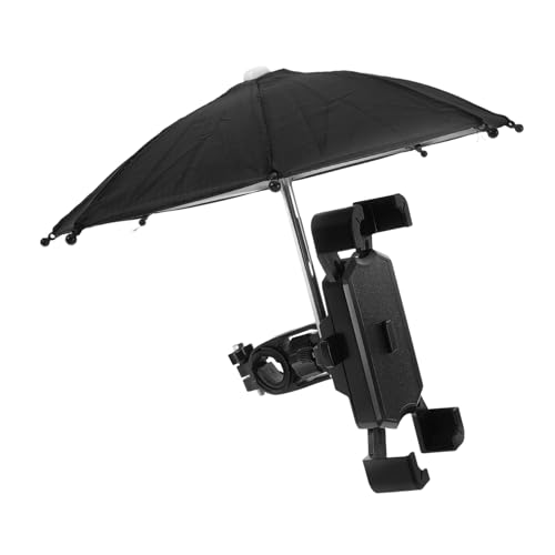 Luxshiny 1 Satz handyhalter Handy fahrradhalterung Fahrradschirmhalter Dirtbike-Zubehör Zubehör für Dirtbikes Fahrrad Telefonhalter Mount Zubehör für Elektrofahrräder Plastik Schwarz von Luxshiny