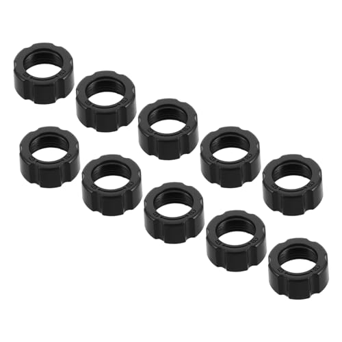 Luxshiny 10 Stück Mobilfunkmutter Ringversteller Fester Kugelgelenkadapter Kugelkopf-schraubverschluss Spannring Für Kugelgelenk-festadapter Autozubehör Plastik Black Luxshiny 10 Stück Mobilfunkmutter Ringversteller Fester Kugelgelenkadapter Kugelkopf-schraubverschluss Spannring Für Kugelgelenk-festadapter Autozubehör Plastik Black von Luxshiny