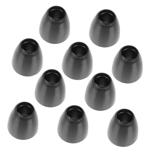 Luxshiny 10 Stück Ohrstöpsel Tipps zum Ersatz von Ohrhörern Ohrstöpsel für Ohrstöpsel hörer ersatz Gummispitzen für Ohrstöpsel Kieselgel Black von Luxshiny
