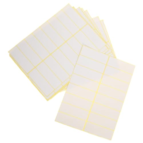 Luxshiny 15Blätter Kleine Etiketten zum Beschriften Leere Preisaufkleber Ablösbare Sticker für Ordnung Preisauszeichnung für Büro Einzelhandel von Luxshiny