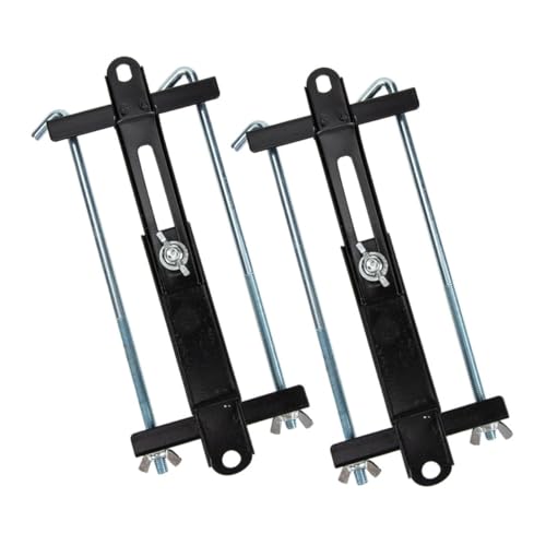 Luxshiny 2 Stück Batterie halterung Batteriegestell aus Metall Halterung für Autobatterie Batterie-Haltesatz Akku-Fix-Unterstützung Batterieschutzrahmen batterie lagerregal Batteriemontage von Luxshiny