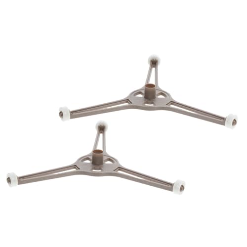 Luxshiny 2 Stück Halterung für Mikrowellen-Plattenspieler Halterung für Mikrowellenherde Halterung für Mikrowellen-Glasplatten Mikrowellenrollenhalter Plastik Brown von Luxshiny