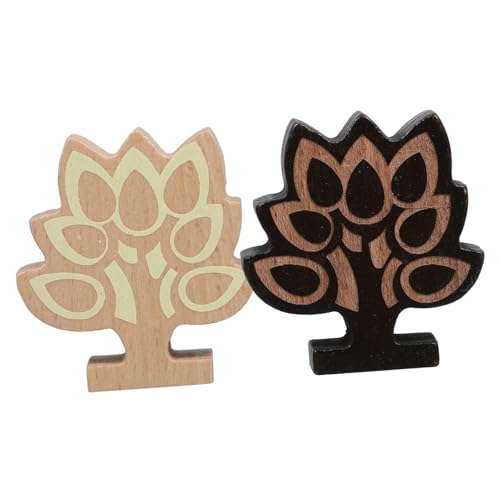 Luxshiny 2 Stück Nachrichtenkasten aus Holz Etiketten Rezeption Name Party Inhaber heiraten Tischkarten für die Tischdekoration Hochzeitstischnummern Tischbildhalter hölzern von Luxshiny