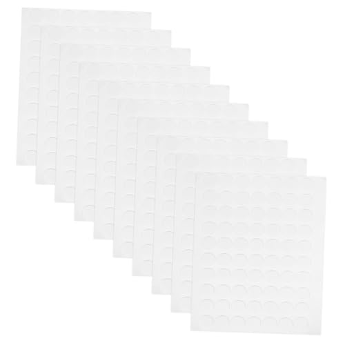 Luxshiny 20 Blatt Doppelseitiges Klebepad selbstklebender Punkt doppelseitige Aufkleber Plakataufkleber kleine Punktaufkleber Runde Etikettenaufkleber Acryl Transparent von Luxshiny
