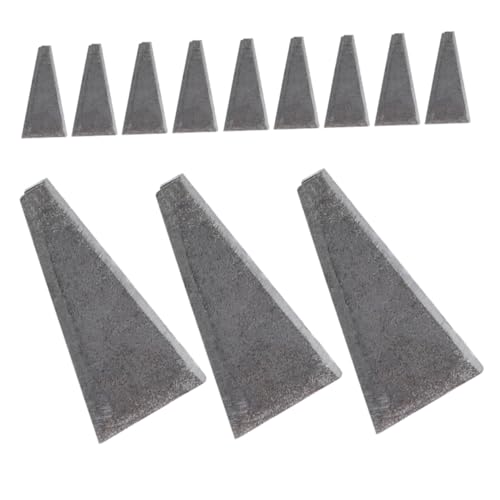 Luxshiny 20 Stück Werkzeugverstärkung Hammerkeile Metallkeil Axtstiel tauschen holz hacken Stahlzubehör verstärken Hatchet Axe Hammerstielkeil Stahl mit hohem Kohlenstoffgehalt Grau von Luxshiny