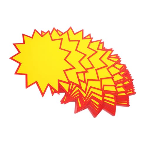 Luxshiny 200 Stück Supermarkt-Explosionsaufkleber Juweliergeschäft Poster Verkaufsschild für die Wand kleine Einzelhandelsschilder Preisschilder Aufkleber für Verkaufsschilder Papier Gelb Luxshiny 200 Stück Supermarkt-Explosionsaufkleber Juweliergeschäft Poster Verkaufsschild für die Wand kleine Einzelhandelsschilder Preisschilder Aufkleber für Verkaufsschilder Papier Gelb von Luxshiny