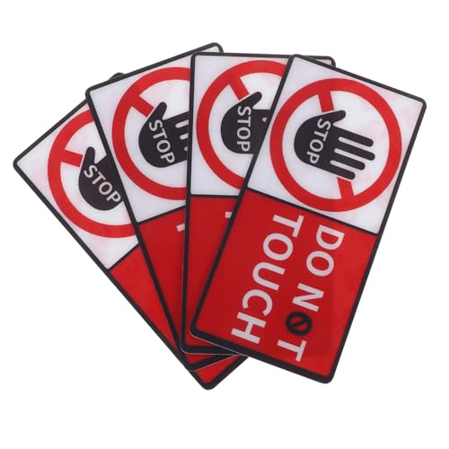 Luxshiny 4 Bogen „Don'T Touch“ Aufkleber Gefahrenaufkleber „Do Not Touch“ Warnschild „Do Not Touch“ Aufkleber „Please Do Not Touch“ Schild Warnung „Do Not Touch“ Schild Vinyl Luxshiny 4 Bogen „Don'T Touch“ Aufkleber Gefahrenaufkleber „Do Not Touch“ Warnschild „Do Not Touch“ Aufkleber „Please Do Not Touch“ Schild Warnung „Do Not Touch“ Schild Vinyl von Luxshiny