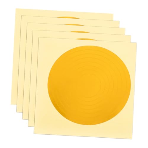 Luxshiny 5 Blätter Kennzeichnungsaufkleber Des Manometers Etikett Abdeckung Vinyl Identifikation Permanenter Kleber Farbig Indikator Name Messgerät Klein Groß Reflektierende Folie Yellow von Luxshiny