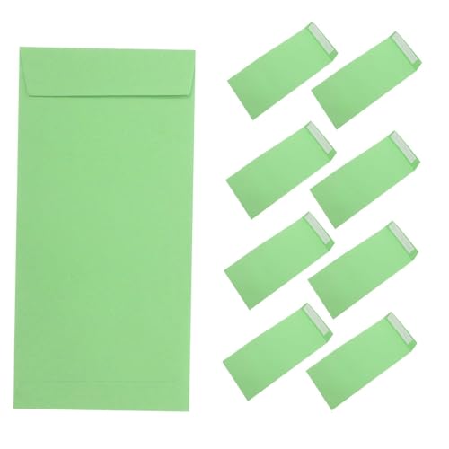 Luxshiny 60 Stück Umschlag Umschläge für Partykarten Kartenmappen Partyzubehör Briefumschläge Umschläge im einfachen Stil Umschläge für Einladungskarten kleine Umschläge Papier Grün von Luxshiny