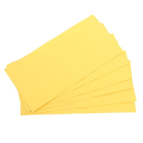Luxshiny 60 Stück Umschlag briefumschläge Halter für Papierumschläge Umschläge im einfachen Stil kleine Umschläge Dateiumschläge Umschläge verpacken Süße Umschläge Kartenumschläge Gelb von Luxshiny