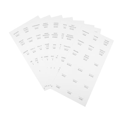 Luxshiny 8 Bögen Aromatisierte Etiketten Etiketten Für Lebensmittelbehälter Etiketten Für Einmachgläser Runde Gewürzetiketten Runde Etiketten Küchenetiketten Für Behälter Etiketten Luxshiny 8 Bögen Aromatisierte Etiketten Etiketten Für Lebensmittelbehälter Etiketten Für Einmachgläser Runde Gewürzetiketten Runde Etiketten Küchenetiketten Für Behälter Etiketten von Luxshiny
