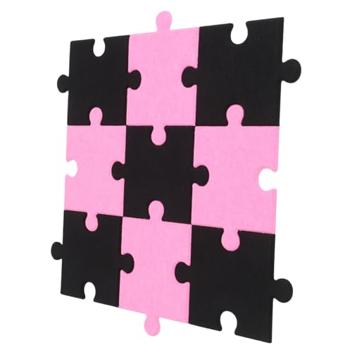 Luxshiny 9 Stück Filztafel Pinnwand Puzzletafel Dekorative Aufklebertafel Für Dekorative Filzaufkleber Bildpinnwand Filz Fototafel Aus Polyester von Luxshiny