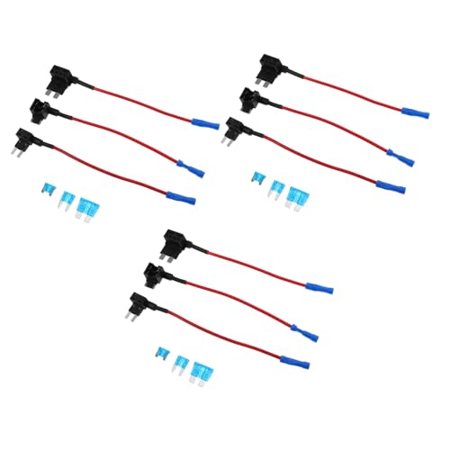Luxshiny 9 Stücke Sicherung Adapter Sicherung Puller Mini Sicherung Tap Mini Sicherung Halter Automotive Sicherung Tap Amp Sicherung Metall von Luxshiny