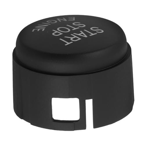 Luxshiny Abdeckung der Starttaste Motor-Start-Stopp-Knopfabdeckung Fahrzeugversorgungen Auto-Startschalter-Abdeckung Auto Stopp -Startknopfabdeckung Autozubehör Abs Black von Luxshiny