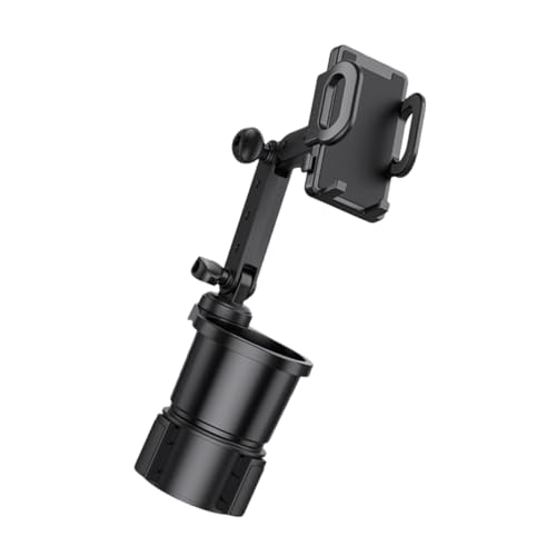 Luxshiny Auto Getränkehalter mit Telefonhalterung Verstellbarer Cup Holder für Navigationsgeräte und Getränke Zubehör für Sicheres Fahren Kompatibel von Luxshiny