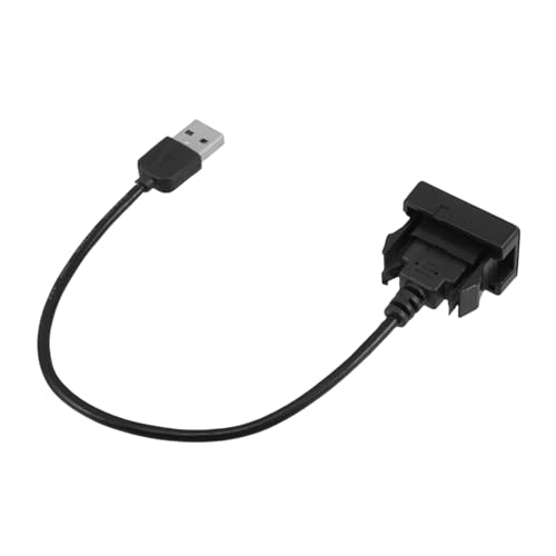 Luxshiny Auto-Spezialsteckdose USB-Stecker auf Buchse Verlängerungskabel Unterputz-USB USB-Unterputzmontage USB-Extender USB Kabel verlängerung USB-Schalter fürs Auto Plastik Schwarz von Luxshiny