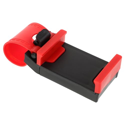 Luxshiny Autotelefonhalter Lenkrad Handyhalter Telefonhalter Lenkrad Autorad Telefonhalter Automobil Mobile Tiefhalter Einkaufswagen Telefonhalter Rot Kunststoff von Luxshiny