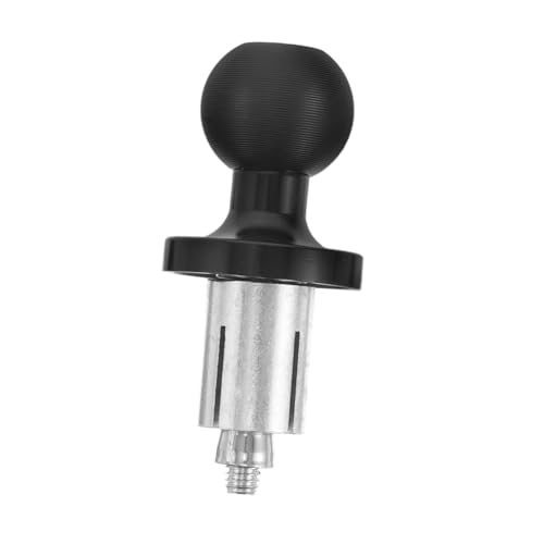 Luxshiny Expansionsballkopfunterstützung Lenker-Kugelkopfbasis Lenkerklemmbasis für Telefonhalter Motorrad Unterstützung Motorradteile Stiel-Kugelbasis Motorrad-Lenkerklemme Metall Schwarz von Luxshiny