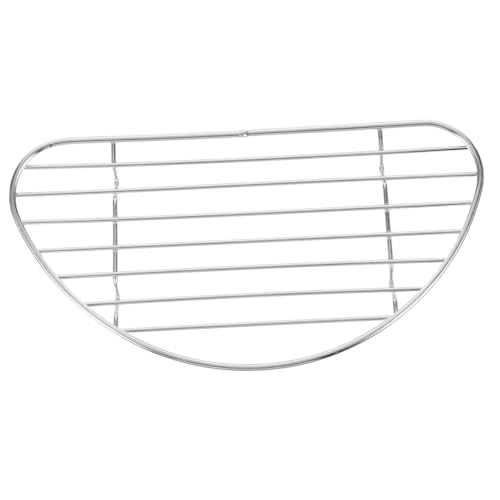 Luxshiny Grill Kuchenkühlregal Kühlregal backen Kühlregale zum Kochen und Backen Backrost zum Backen im Ofen Topf Kühlregal Pizza-Kühlregal Keksregal Rostfreier Stahl Silver von Luxshiny
