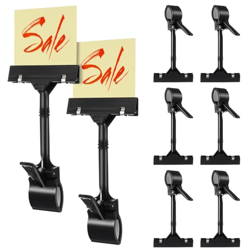 Luxshiny Schilderclips 10 Stück Verstellbare Clip-On-Warenschild-Displayclips Für Verkaufsregale Körbe Oder Karten von Luxshiny