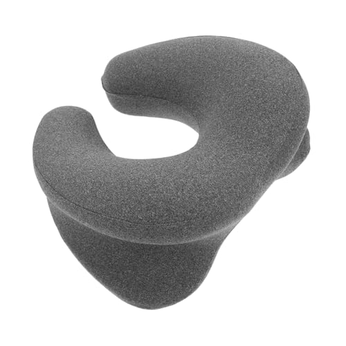 Luxshiny Schlafkissen Flugzeuggesichtskissen Bürokissen Massage Kissen-Massage-Kissen Bettkissen Schönheitssalon Plankenkissen Ohrlochkissen Massagekissen Polyester Grey von Luxshiny
