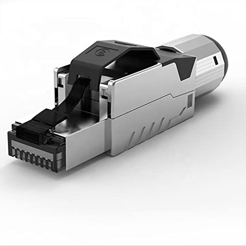 CAT8 Netzwerkstecker RJ45 Werkzeuglos Netzwerk CAT 8.1 Verlegekabel AWG 22 – 24 RJ45 Stecker geschirmt für Datenkabel Ethernet LAN kabel 40 Gigabit Installationskabel (1) von Luxus-Time