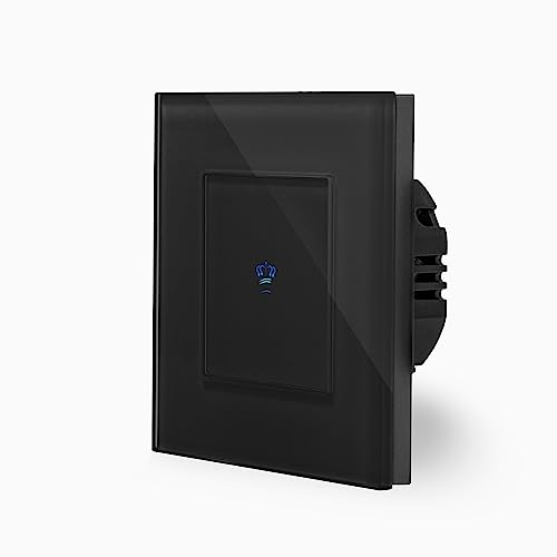 KRONE einfacher Touch Dimmer Lichtschalter Ein/Aus dimmbar 1-Fach im Glasrahmen in schwarz 1-Weg Glas Berührungs Wandschalter zum dimmen einer Leuchte, Lampe Luxus-Time KRONE einfacher Touch Dimmer Lichtschalter Ein/Aus dimmbar 1-Fach im Glasrahmen in schwarz 1-Weg Glas Berührungs Wandschalter zum dimmen einer Leuchte, Lampe Luxus-Time von Luxus-Time