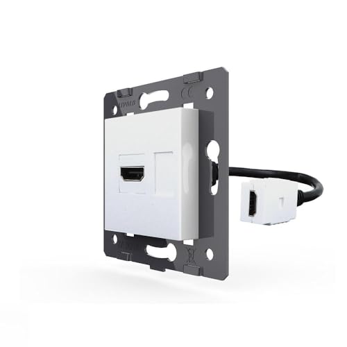 LIVOLO Einbau HDMI Kupplung mit flexiblen Kabel Unterputzmontage einbau verlängerung Adapter Buchse Stick Verbinder Keystone Kupplung XJY-8081210HDMI-40 LIVOLO Einbau HDMI Kupplung mit flexiblen Kabel Unterputzmontage einbau verlängerung Adapter Buchse Stick Verbinder Keystone Kupplung XJY-8081210HDMI-40 von Luxus-Time