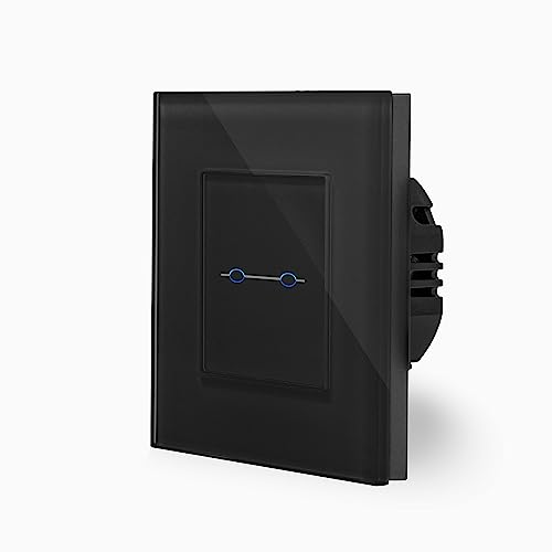 LUX zweifacher Touch Dimmer Lichtschalter Ein/Aus 1-Fach im Glasrahmen in schwarz 2-Weg Glas Berührungs Serienlichtschalter Wandschalter zum dimmen zweier Leuchten, Lampen Luxus-Time LUX zweifacher Touch Dimmer Lichtschalter Ein/Aus 1-Fach im Glasrahmen in schwarz 2-Weg Glas Berührungs Serienlichtschalter Wandschalter zum dimmen zweier Leuchten, Lampen Luxus-Time von Luxus-Time