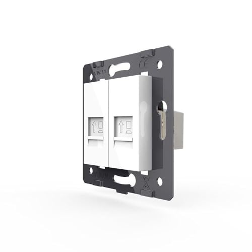Luxus-Time LIVOLO Innenleben 2x RJ45 Netzwerkdose CAT6 DURCHGANG Patch-Patch VL-2ND-11 Weiß Netzwerk Anschluss Einbau Dose Cat Patch Luxus-Time LIVOLO Innenleben 2x RJ45 Netzwerkdose CAT6 DURCHGANG Patch-Patch VL-2ND-11 Weiß Netzwerk Anschluss Einbau Dose Cat Patch von Luxus-Time