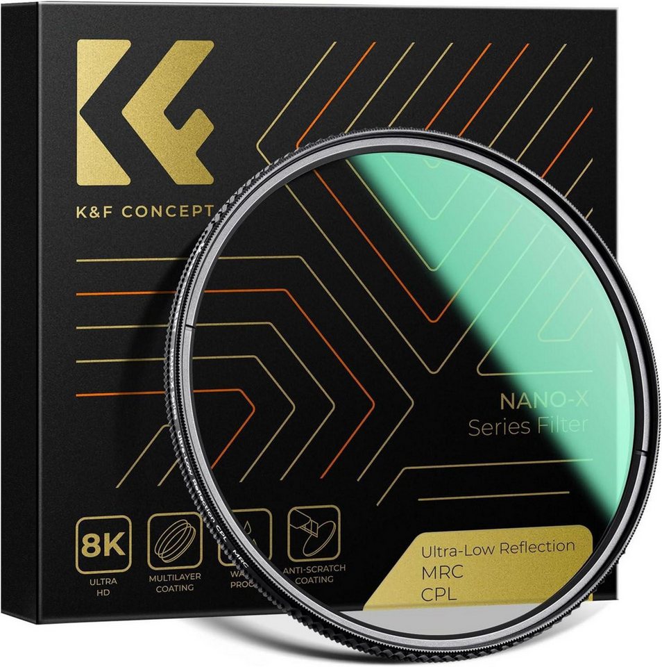 LuxusKollektion 55mm CPL Filter Polfilter mit Nano-Beschichtung für HD-Bildqualität zirkularer Polfilter von LuxusKollektion