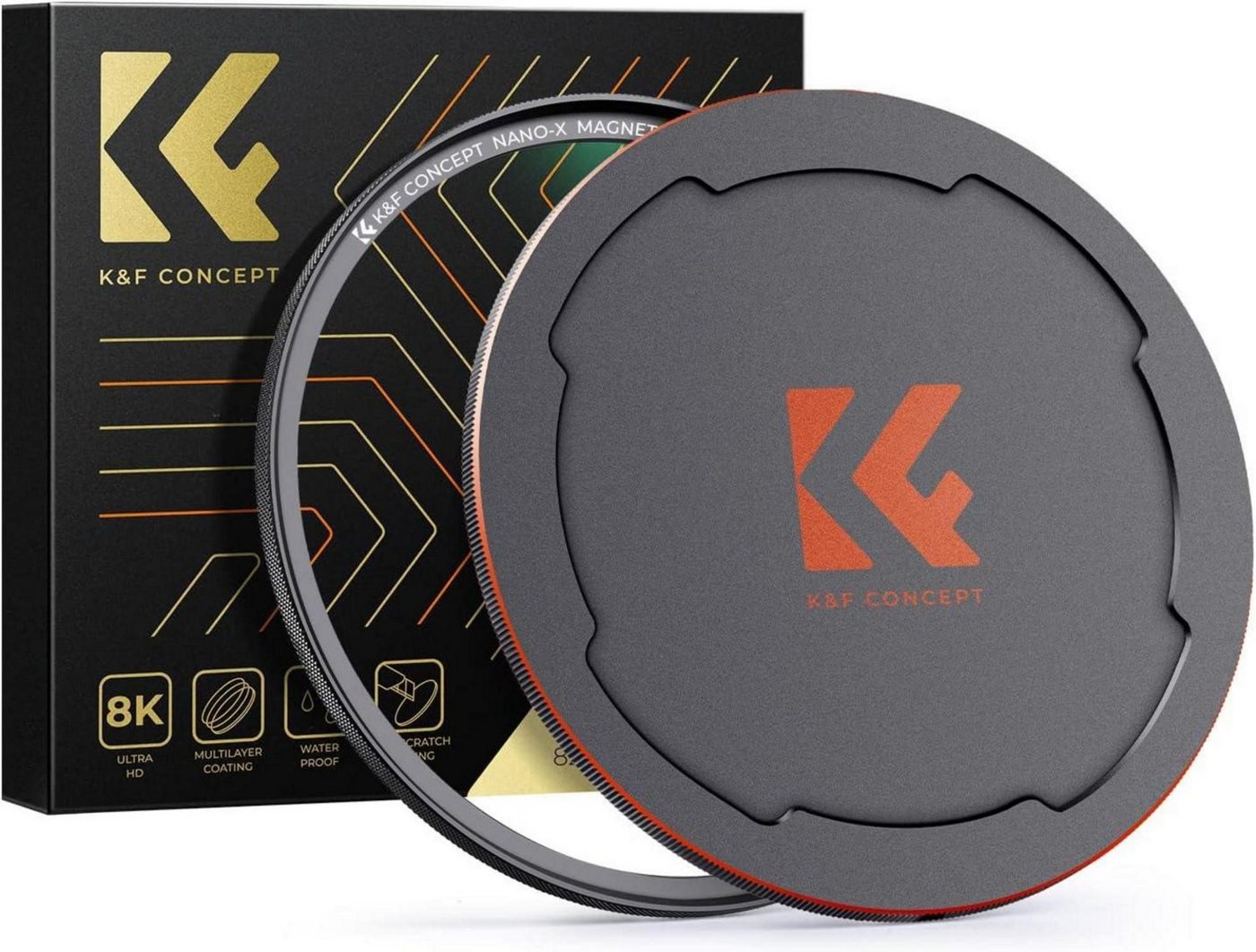 LuxusKollektion 62MM Magnetischer MCUV Filter + Objektivdeckel - Schutzfilter Ultra-UV Objektivzubehör von LuxusKollektion