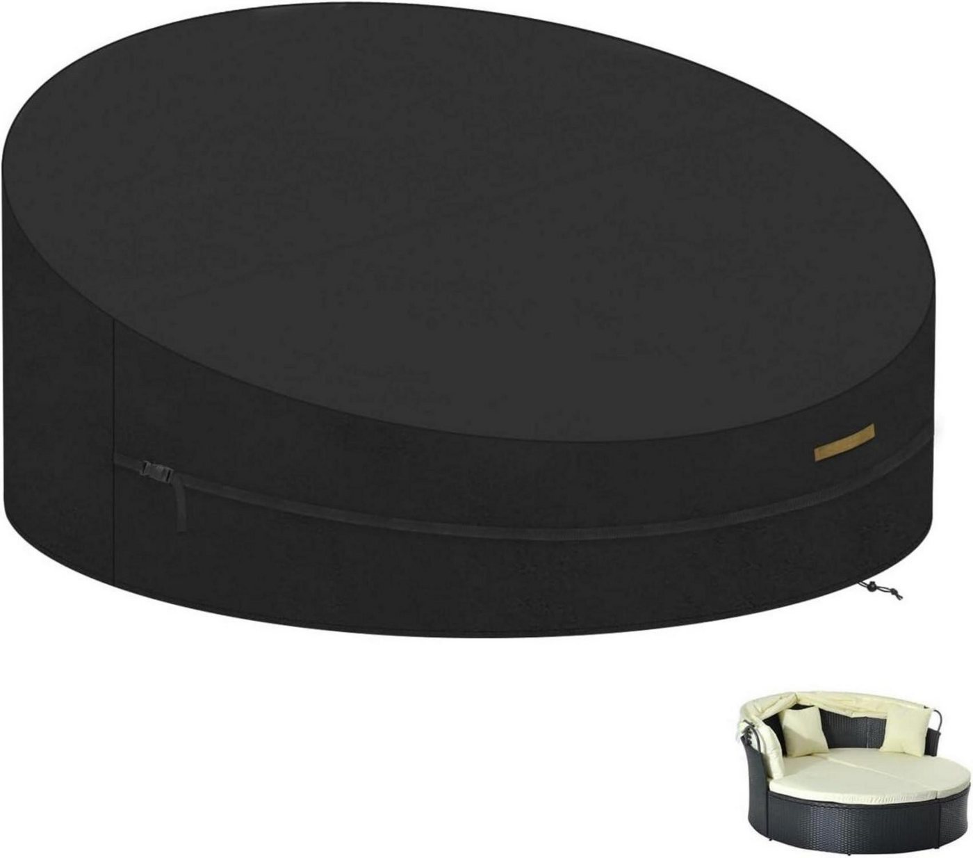 LuxusKollektion Abdeckhaube Sonneninsel Schutzhülle Wasserdicht 420D Oxford Ø190x90/50cm von LuxusKollektion