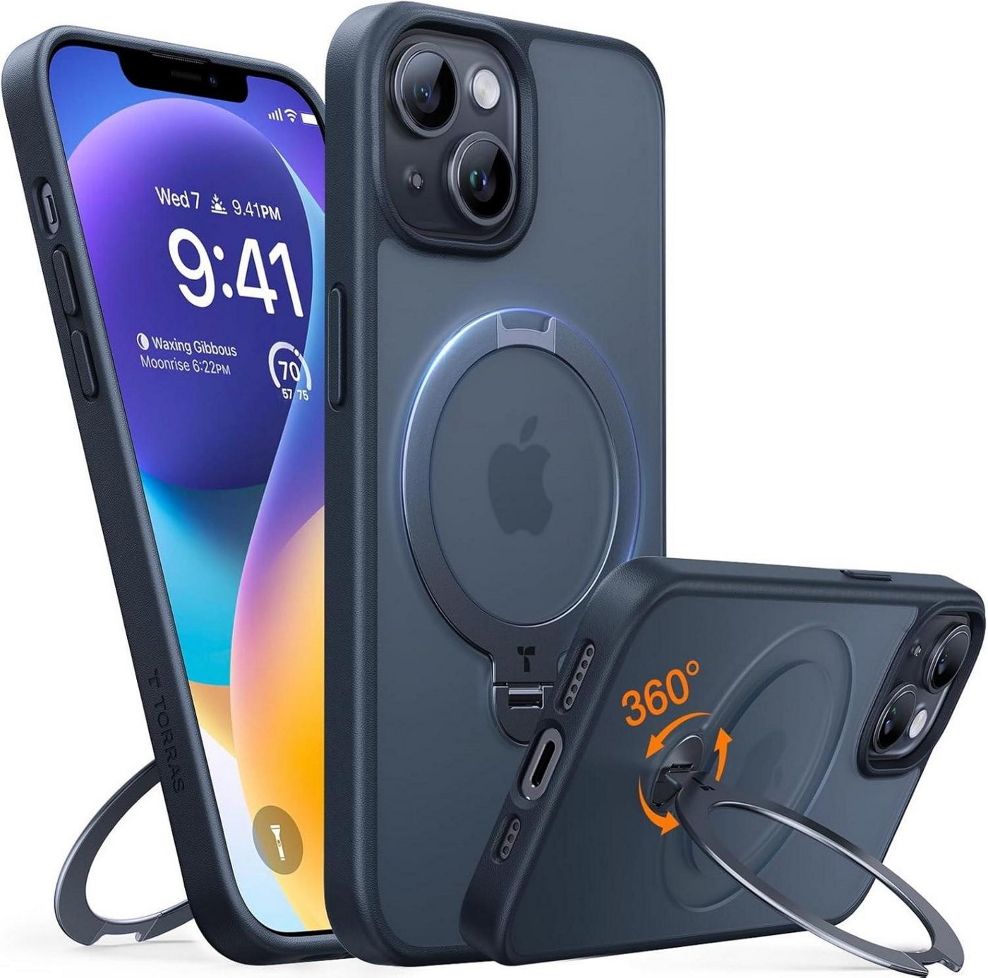LuxusKollektion Displayschutzfolie 360° Ostand Spin iPhone 13/14 Hülle Matt Militärschutz Fingerabdrücken LuxusKollektion Displayschutzfolie 360° Ostand Spin iPhone 13/14 Hülle Matt Militärschutz Fingerabdrücken von LuxusKollektion