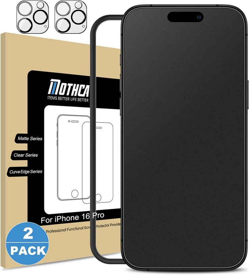 LuxusKollektion Displayschutzfolie Matt Schutzfolie + Kameraschutz iPhone 16 Pro 6,3 Zoll - 2er Set LuxusKollektion Displayschutzfolie Matt Schutzfolie + Kameraschutz iPhone 16 Pro 6,3 Zoll - 2er Set von LuxusKollektion