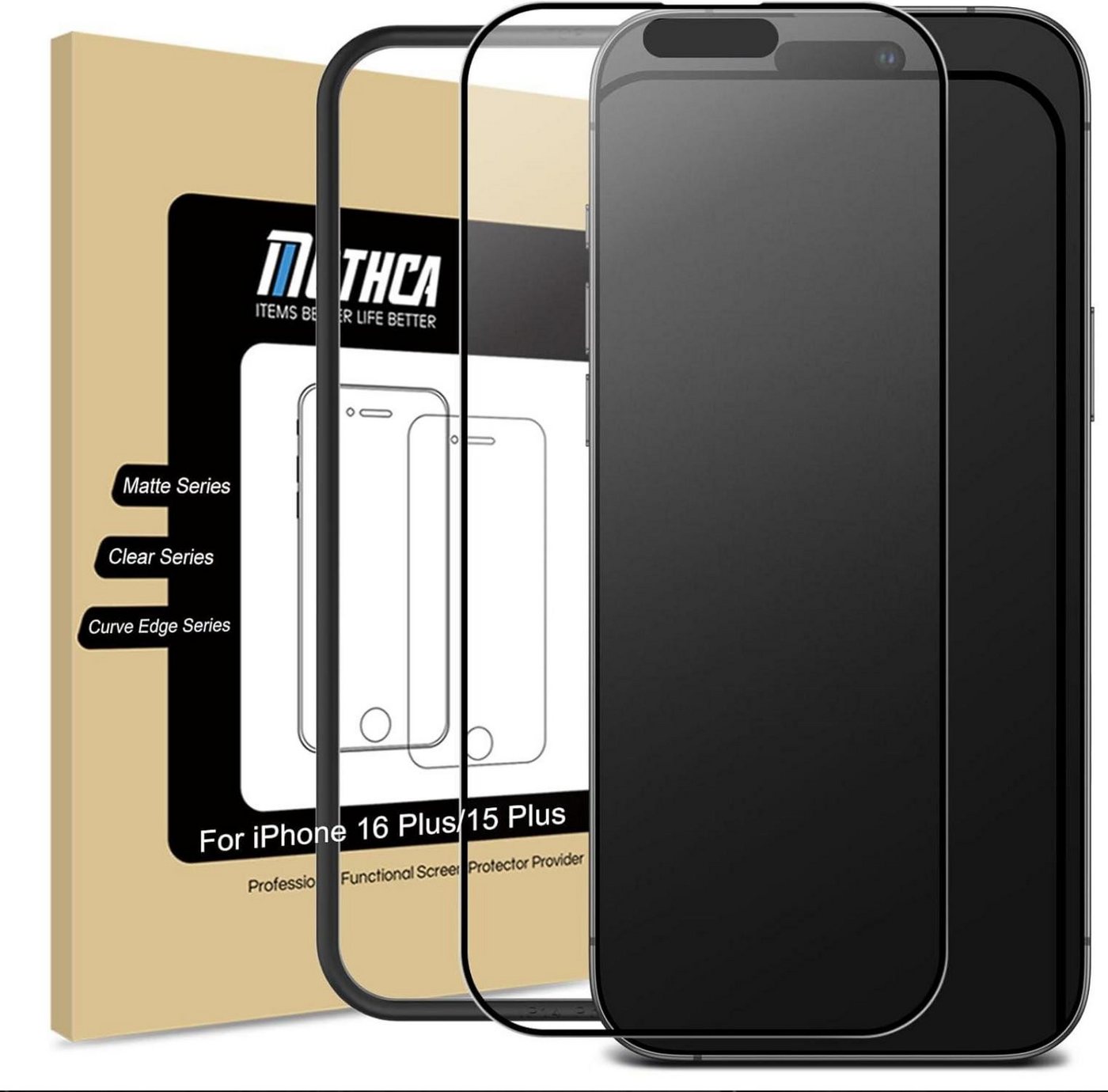 LuxusKollektion Displayschutzfolie iPhone 16 Plus/ 15 Plus Matt Schutzfolie 9H 2.5D Blendschutz 6,7 Zoll LuxusKollektion Displayschutzfolie iPhone 16 Plus/ 15 Plus Matt Schutzfolie 9H 2.5D Blendschutz 6,7 Zoll von LuxusKollektion