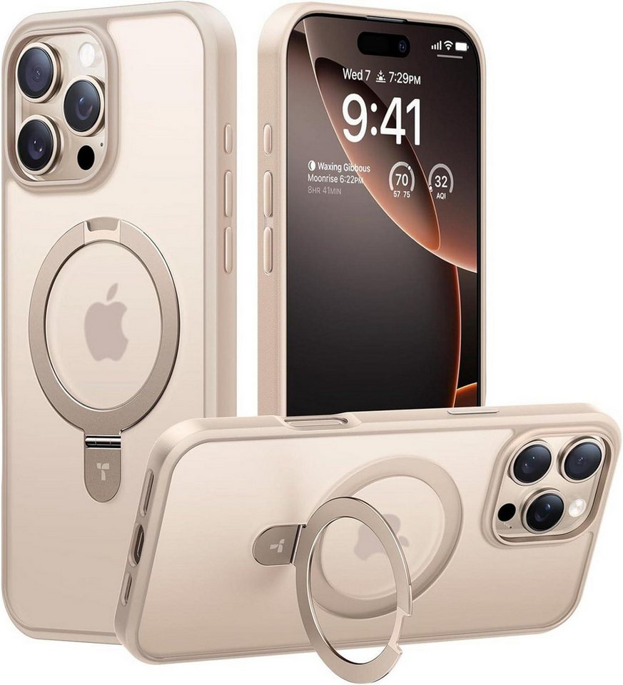 LuxusKollektion Displayschutzfolie iPhone 16 Pro Max Hülle MagSafe Ständer Militärischer Schutz Gold LuxusKollektion Displayschutzfolie iPhone 16 Pro Max Hülle MagSafe Ständer Militärischer Schutz Gold von LuxusKollektion
