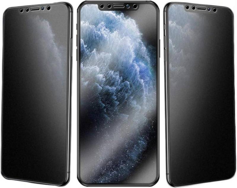 LuxusKollektion Displayschutzglas 3 Stück Matt Sichtschutz Schutzfolie für iPhone 11 XR 9H Privacy Glas von LuxusKollektion