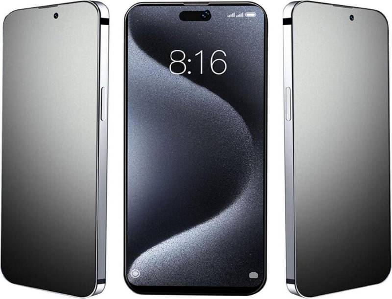LuxusKollektion Displayschutzglas 3er Set Matt Schutzfolie iPhone 16 Blickschutz Anti-Spy 9H von LuxusKollektion