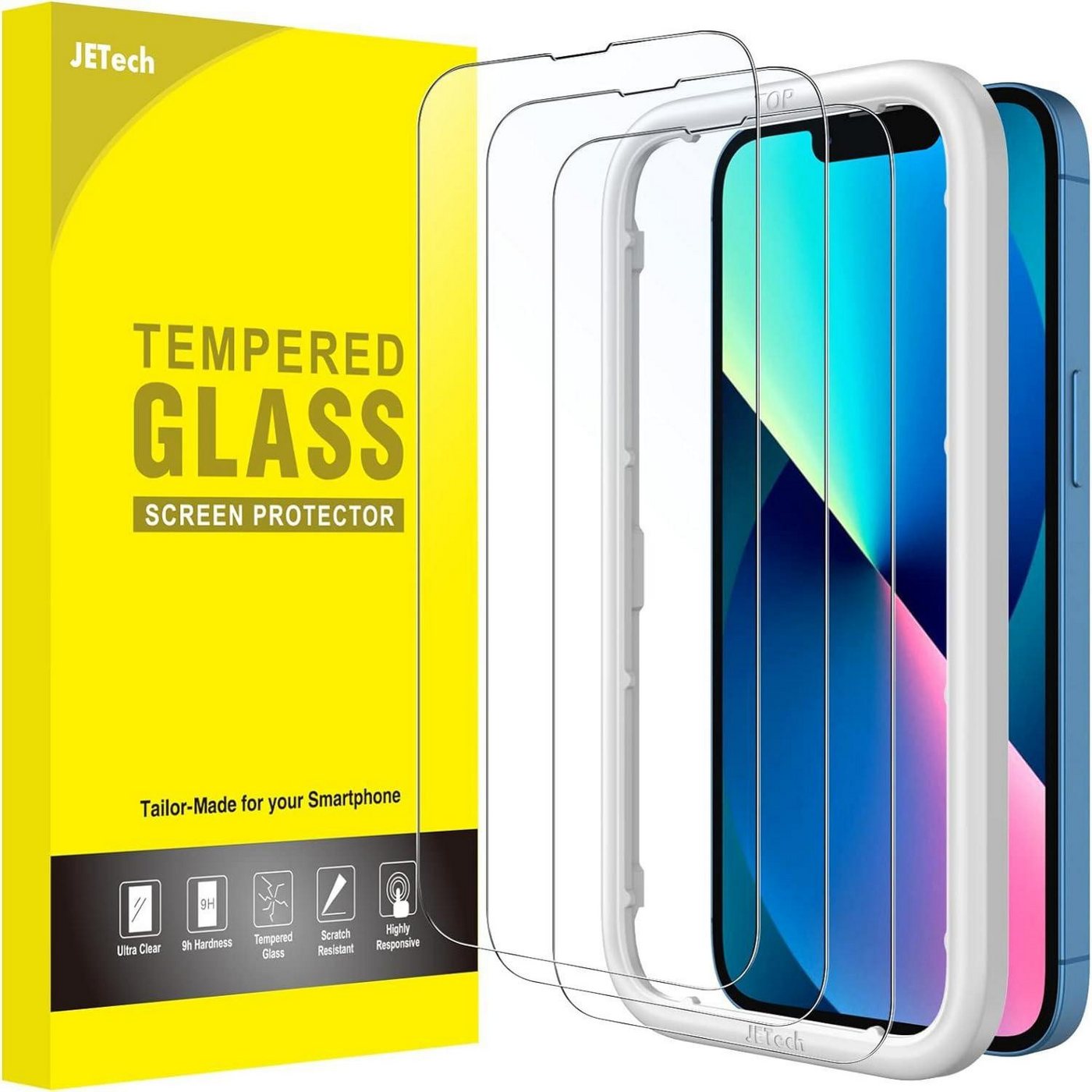 LuxusKollektion Displayschutzglas Full Screen Schutzfolie iPhone 13 6,1 Zoll Panzer Glas Klar 3 Stück LuxusKollektion Displayschutzglas Full Screen Schutzfolie iPhone 13 6,1 Zoll Panzer Glas Klar 3 Stück von LuxusKollektion