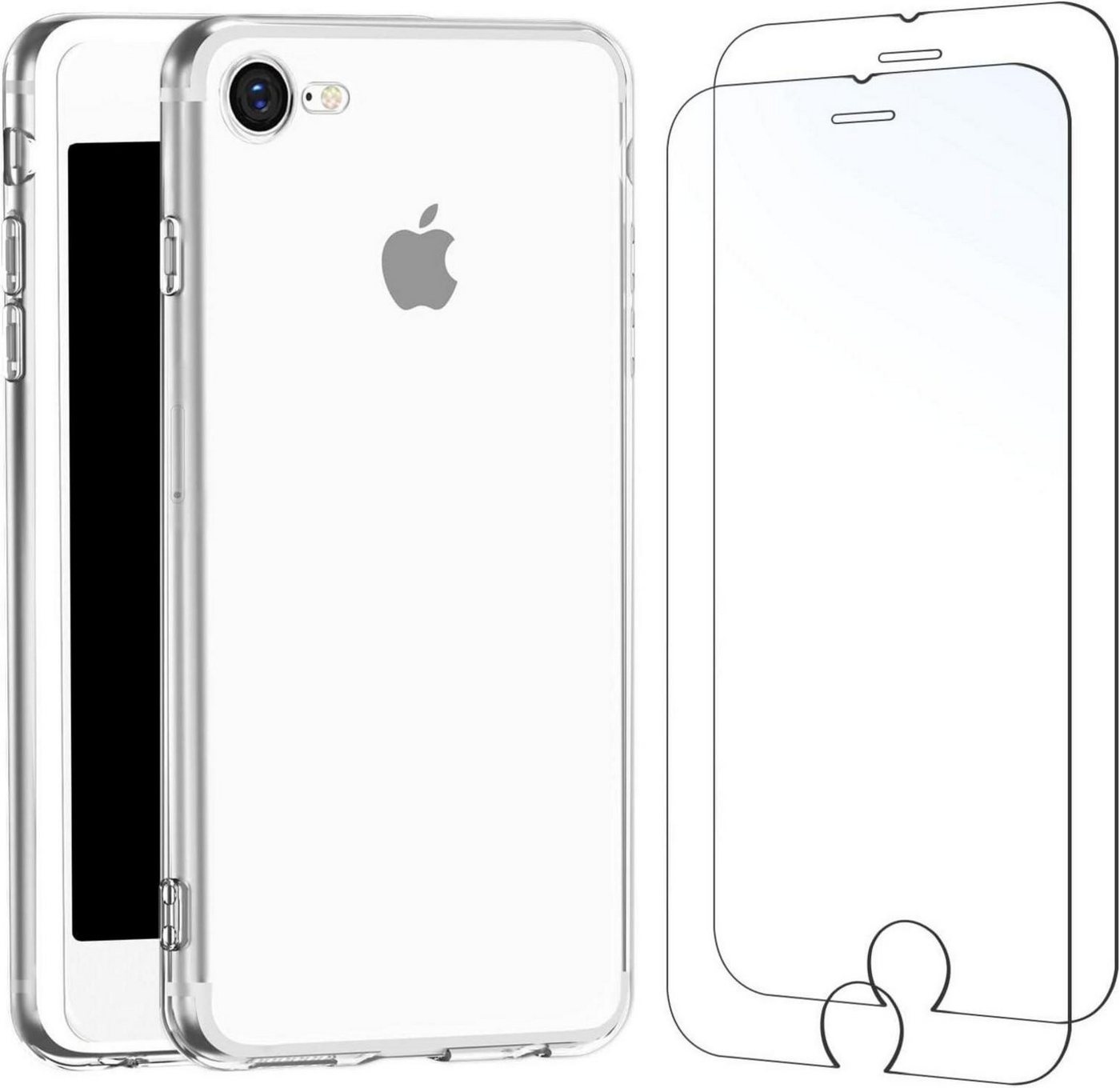 LuxusKollektion Displayschutzglas Hülle iPhone 8/7 4,7 Zoll Ultra Transparent Silikon TPU Panzer Schutz LuxusKollektion Displayschutzglas Hülle iPhone 8/7 4,7 Zoll Ultra Transparent Silikon TPU Panzer Schutz von LuxusKollektion