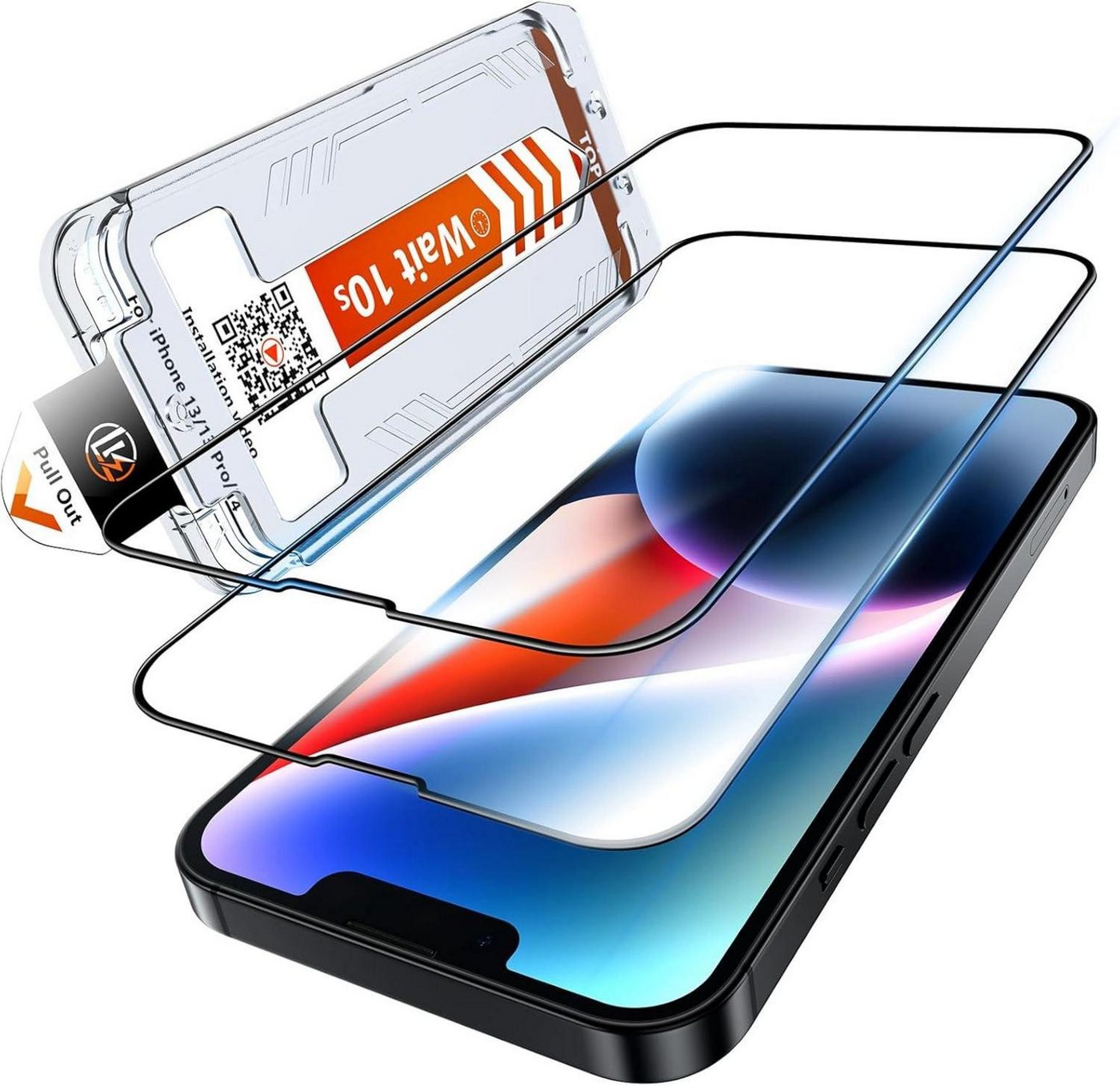 LuxusKollektion Displayschutzglas Panzer Schutz Glas iPhone 13/13 Pro 14 Schutzfolie 2 Stück Transparent LuxusKollektion Displayschutzglas Panzer Schutz Glas iPhone 13/13 Pro 14 Schutzfolie 2 Stück Transparent von LuxusKollektion