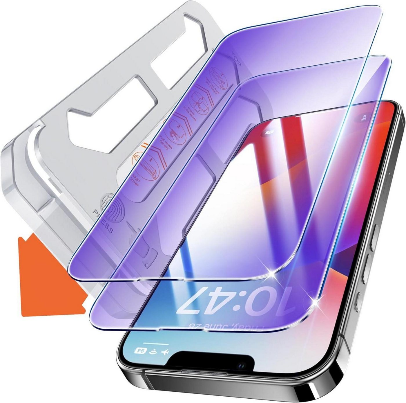 LuxusKollektion Displayschutzglas Panzer Schutzfolie iPhone 13 Pro Max/14 Plus Anti-Blaulicht 9H+ 2 LuxusKollektion Displayschutzglas Panzer Schutzfolie iPhone 13 Pro Max/14 Plus Anti-Blaulicht 9H+ 2 von LuxusKollektion