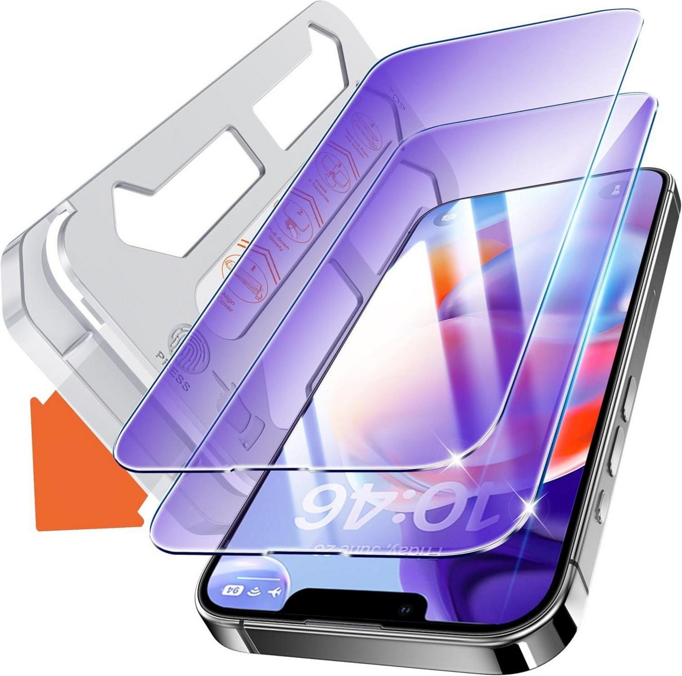 LuxusKollektion Displayschutzglas Panzerglas Schutzfolie Anti-Blaulicht iPhone 13/13Pro/14 (6,1 LuxusKollektion Displayschutzglas Panzerglas Schutzfolie Anti-Blaulicht iPhone 13/13Pro/14 (6,1 von LuxusKollektion