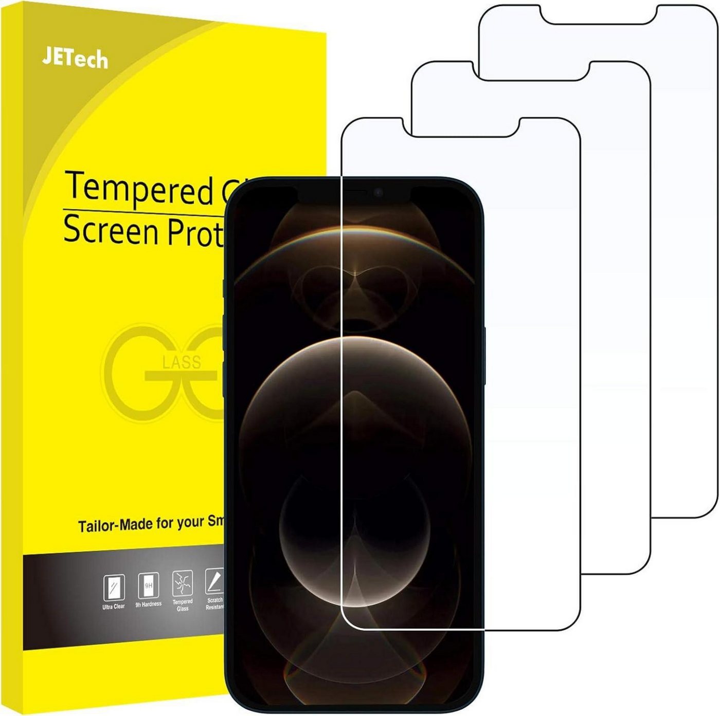 LuxusKollektion Displayschutzglas Schutzfolie für iPhone 12 Pro Max 6,7 Zoll, Panzer Glas, 3 Stk LuxusKollektion Displayschutzglas Schutzfolie für iPhone 12 Pro Max 6,7 Zoll, Panzer Glas, 3 Stk von LuxusKollektion