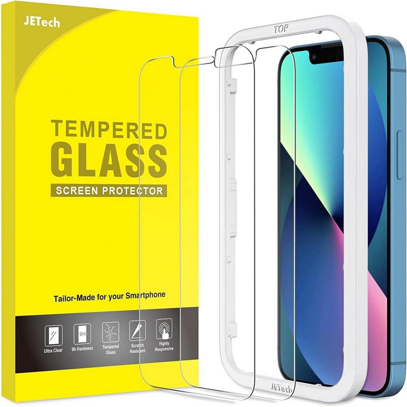 LuxusKollektion Displayschutzglas Schutzfolie für iPhone 13/13 Pro 6,1 Zoll, gehärtetes Glas, 2 Stück LuxusKollektion Displayschutzglas Schutzfolie für iPhone 13/13 Pro 6,1 Zoll, gehärtetes Glas, 2 Stück von LuxusKollektion