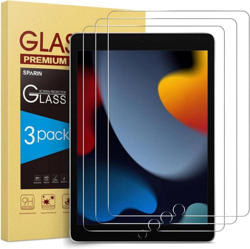 LuxusKollektion Displayschutzglas Schutzfolie iPad 10,2 Zoll 2021 2020 Panzer Glas 9. 8. 7. Generation 3 von LuxusKollektion