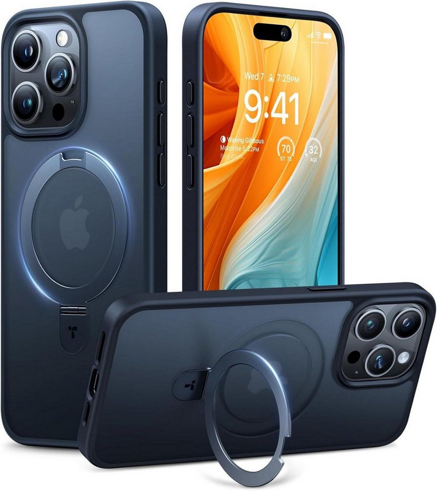 LuxusKollektion Displayschutzglas iPhone 15 Pro Hülle MagSafe Schwarz Stoßfest Standfunktion Magnetisch LuxusKollektion Displayschutzglas iPhone 15 Pro Hülle MagSafe Schwarz Stoßfest Standfunktion Magnetisch von LuxusKollektion