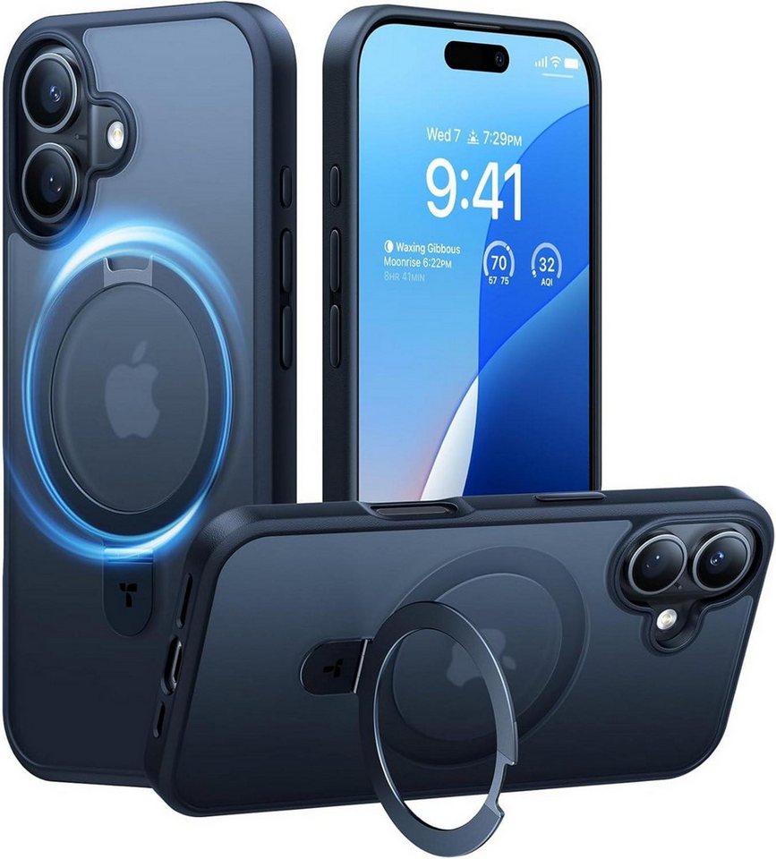 LuxusKollektion Displayschutzglas iPhone 16 Plus Hülle MagSafe Schwarz Militärischer Schutz Stand LuxusKollektion Displayschutzglas iPhone 16 Plus Hülle MagSafe Schwarz Militärischer Schutz Stand von LuxusKollektion