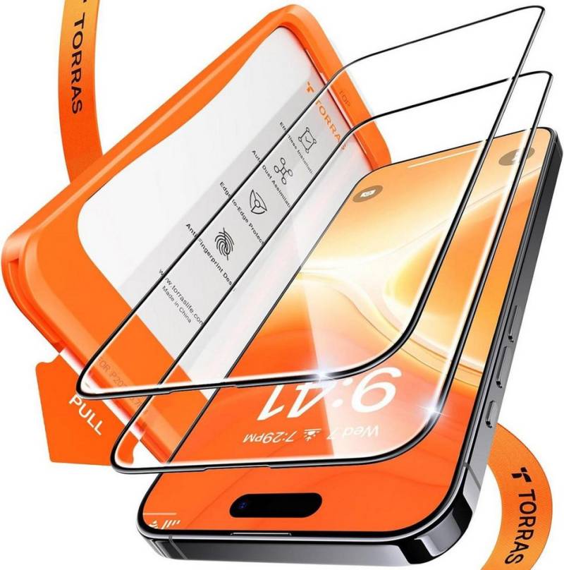LuxusKollektion Displayschutzglas iPhone 16 Plus Panzerglas Schutzfolie 9H+ 2 Stück Bruchsicher von LuxusKollektion